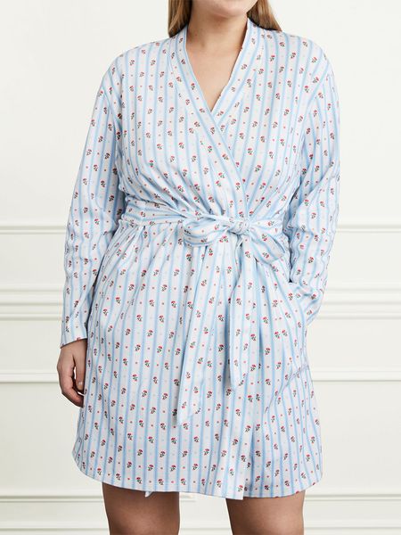 PG Women s ral Kimono Robe Casual Long Sleeve V Neck Short Bathrobe with Belt Pocket Nightwear for Spring Fall Caual