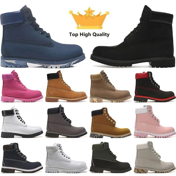 Martin Cowboy Cowgirl Rhubarb Designer Hiking Shoes Womens Mens Luxury Waterproof Leather Winter Boots Motorcycle Military Walking Black Out