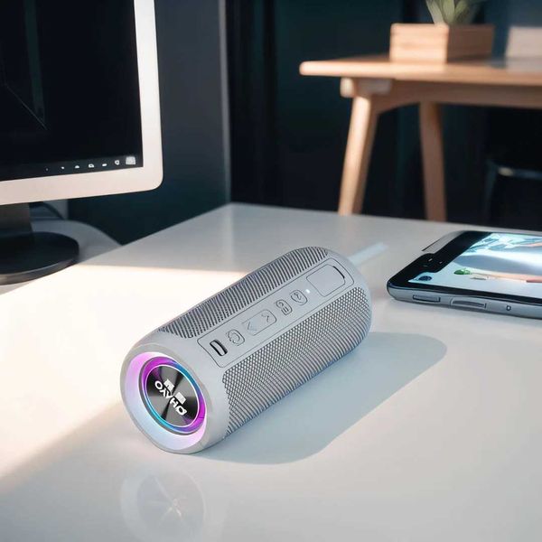 FIFAR Portable Speaker 30W IPX7 Waterproof Powerf Sound Box Bass Boost BT5.3 RGB Dual Pairing TWS Connectivity Z241224