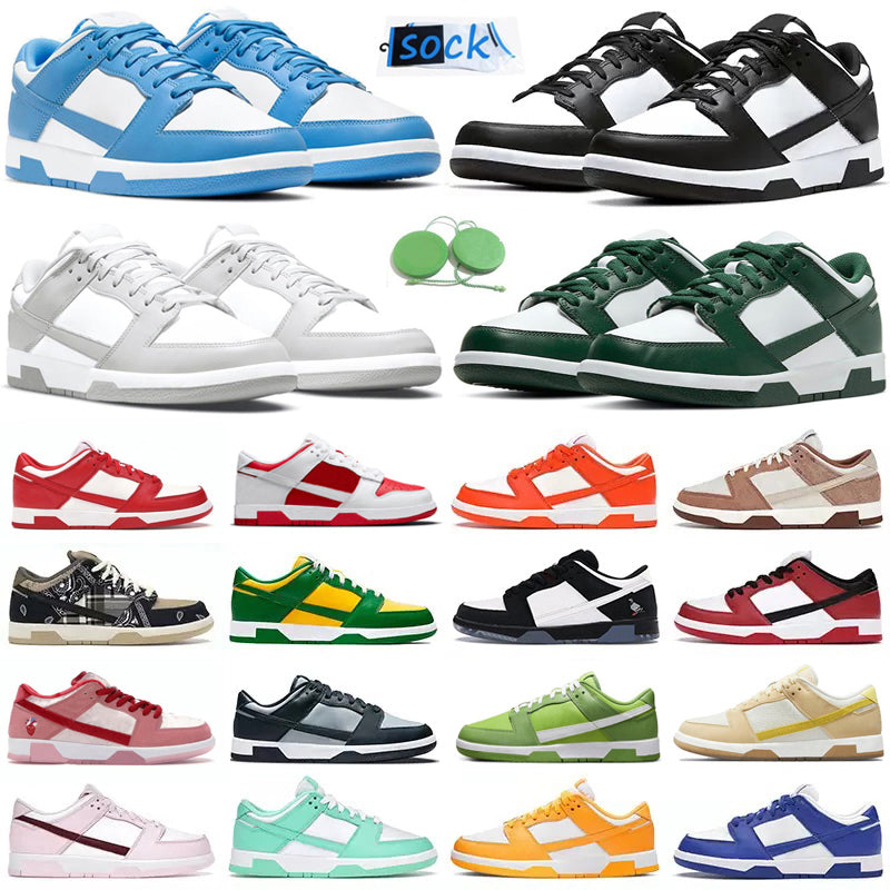 Men women Shoes Sneaker Panda White Black UNC Blue Grey Fog Photon Kermit Syracuse Candy Vintage Green Sail Triple Pink Platform mens