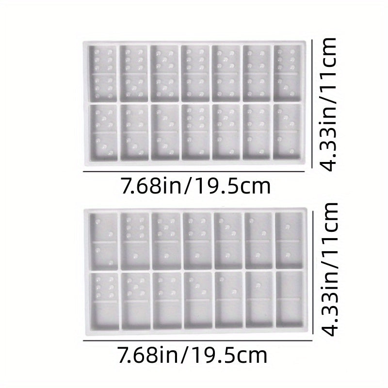 TEMU Durable Glossy Drip Glue Epoxy Mold Resin Casting Mold For Diy Game Puzzle Counting Dominoes Board Game Chess