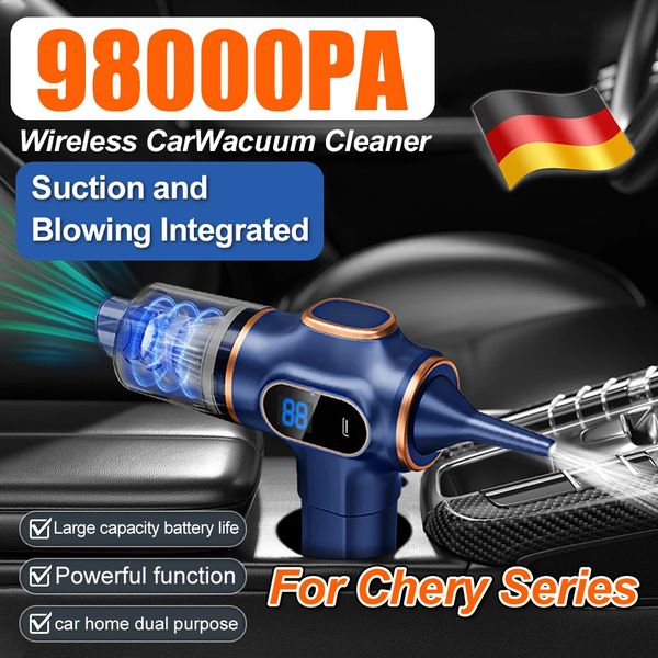 Wireless Car Vacuum Cleaner 98000PA Cordless Handheld Cleaning Robot Auto Vacuums Strong Suction For Chery Series 250107