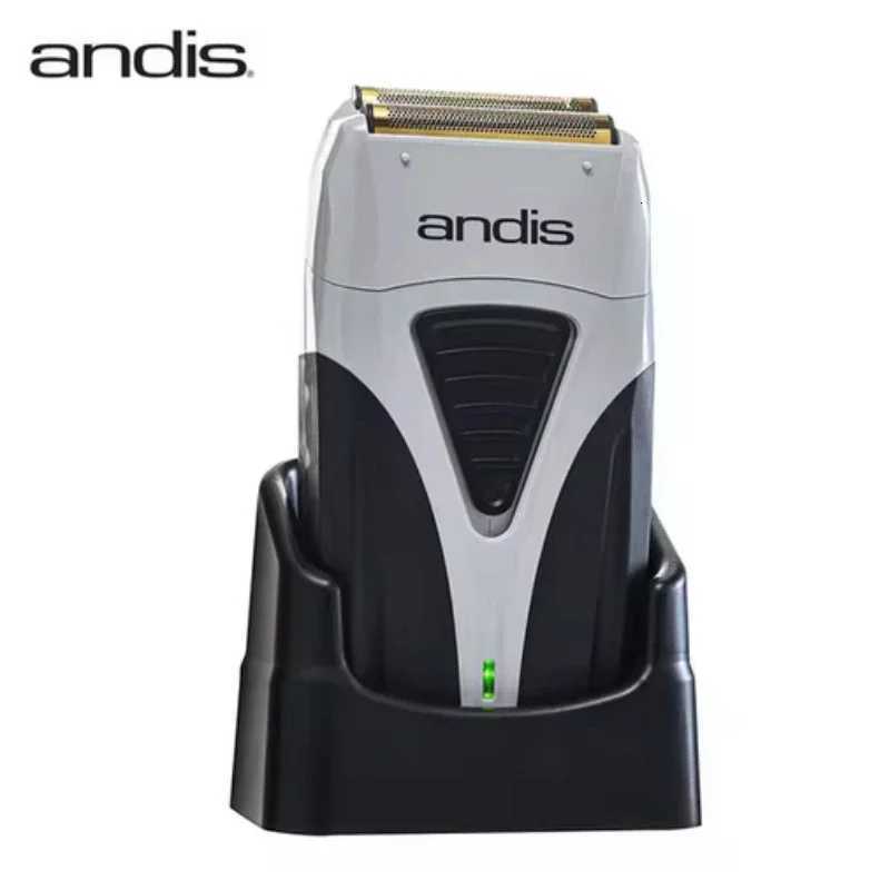 Original Andis Profoil Lithium Plus 17205 Barber Hair Cleaning Electric Shaver for Men Beard Stubble Razor Bald Shaving Machine C250928