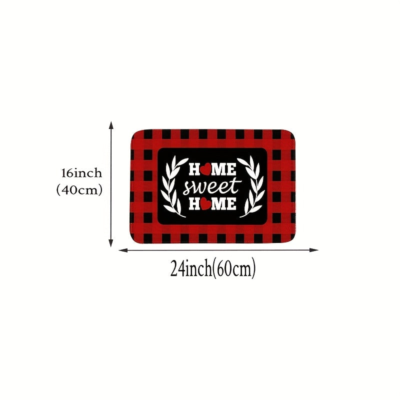 TEMU ( Product: Sponge Thickness: 10mm, Density: 18d, Square Gram Weight 570) 1pc-beige Kitchen Floor Mat, Flannel Material, Porch, Kitchen, Laundry