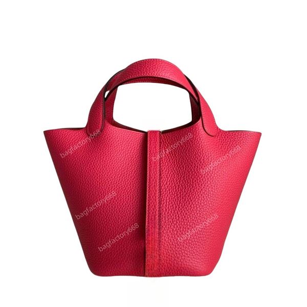 Fashion tote bag handbag high quality designer bags 18cm 22cm 26cm genuine leather Grocery basket mirror quality bags black basket bag Hand