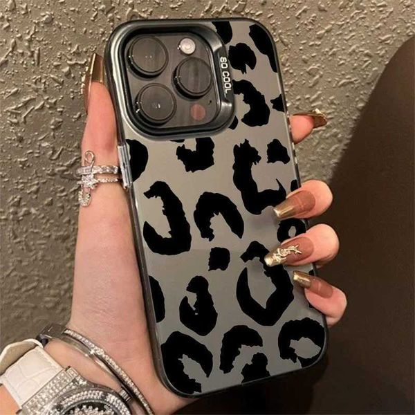 Suitable for iPhone 16 Case Leopard Print Design TPU Basic Phone Case for iPhone 11 12 13 14 15 Pro Max XS XR 7 8 Plus SE Cover M241012