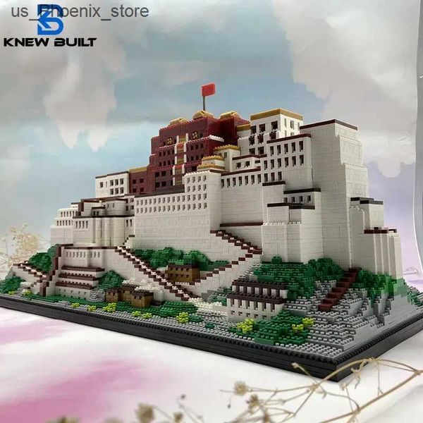 Model Building Kits Model Building Kits KNEW BUILT Potala Palace 3D Plastic Model Architecture Micro Bricks for Adults Building Blocks Toys