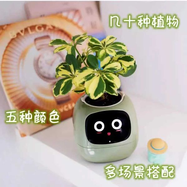 Electronics Robots IVY Intelligent Flowerpot Plant Maintenance Customization Smart Robot Rich Expression Perceptual System J241104 J1254