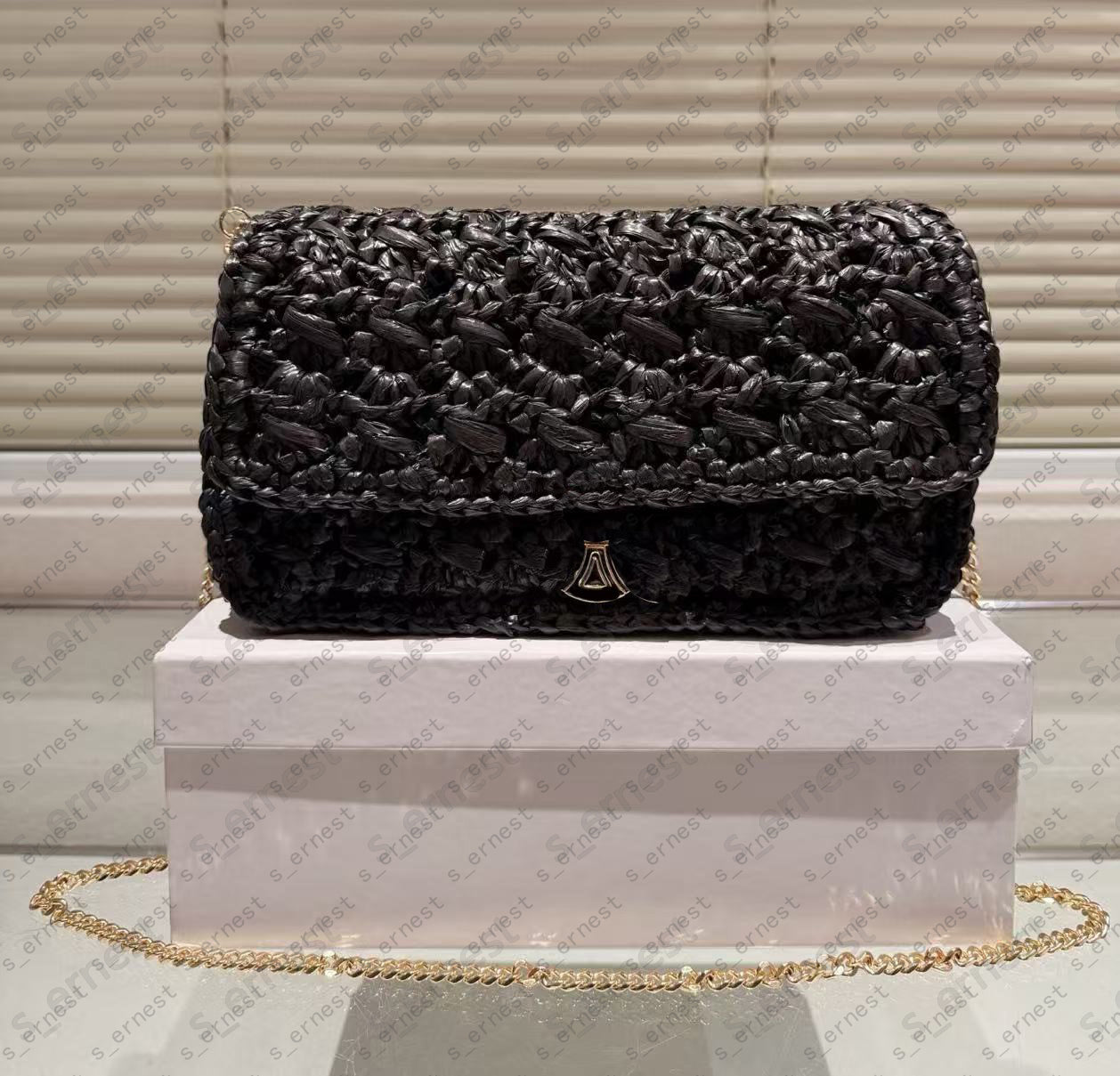 Summer beach bag designer bags straw knitting purse tote shoulder bags travel cross body bag phone case Woven Embossed Bag