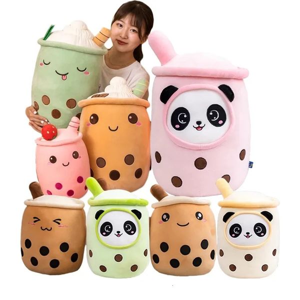 Plush Dolls 25-70cm Real-Life Bubble Tea Cup Plush Toy Pillow Stuffed Food Soft Doll Milk Tea Cup Pillow Cushion Kids Toys Birthday Gift 230