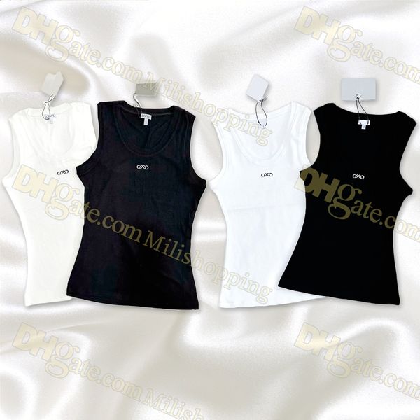 Designer Womens Knits Tees Upgraded version T Shirts Sleeveless Woman Summer Tanks Camis Tees Vest Short Shirt Lady Slim Vests Ice Silk Tops