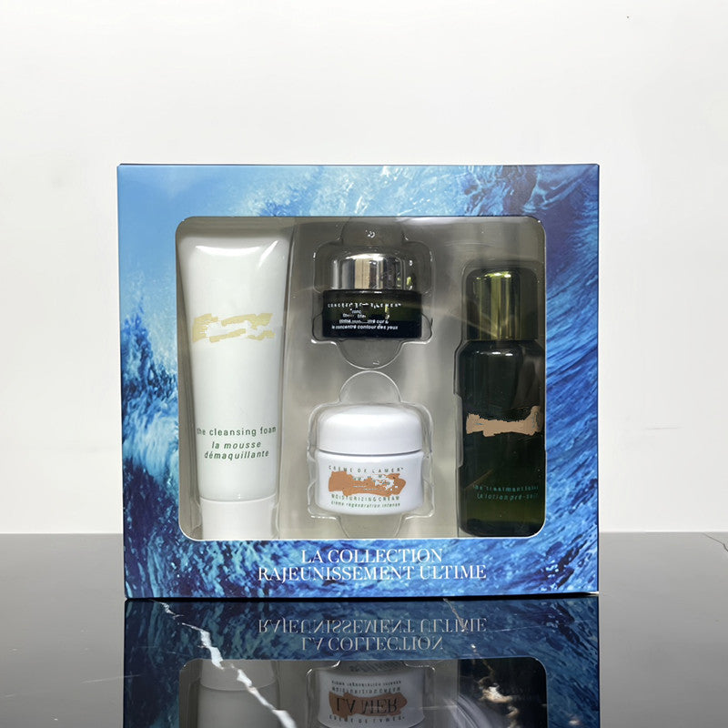 Face Care Set 4 in 1 COLLECTION RAJEUNISSEMENT ULTIME Moisturizing cream the treatment lotion the eye concentrate the cleansing foam Brand Face Skin