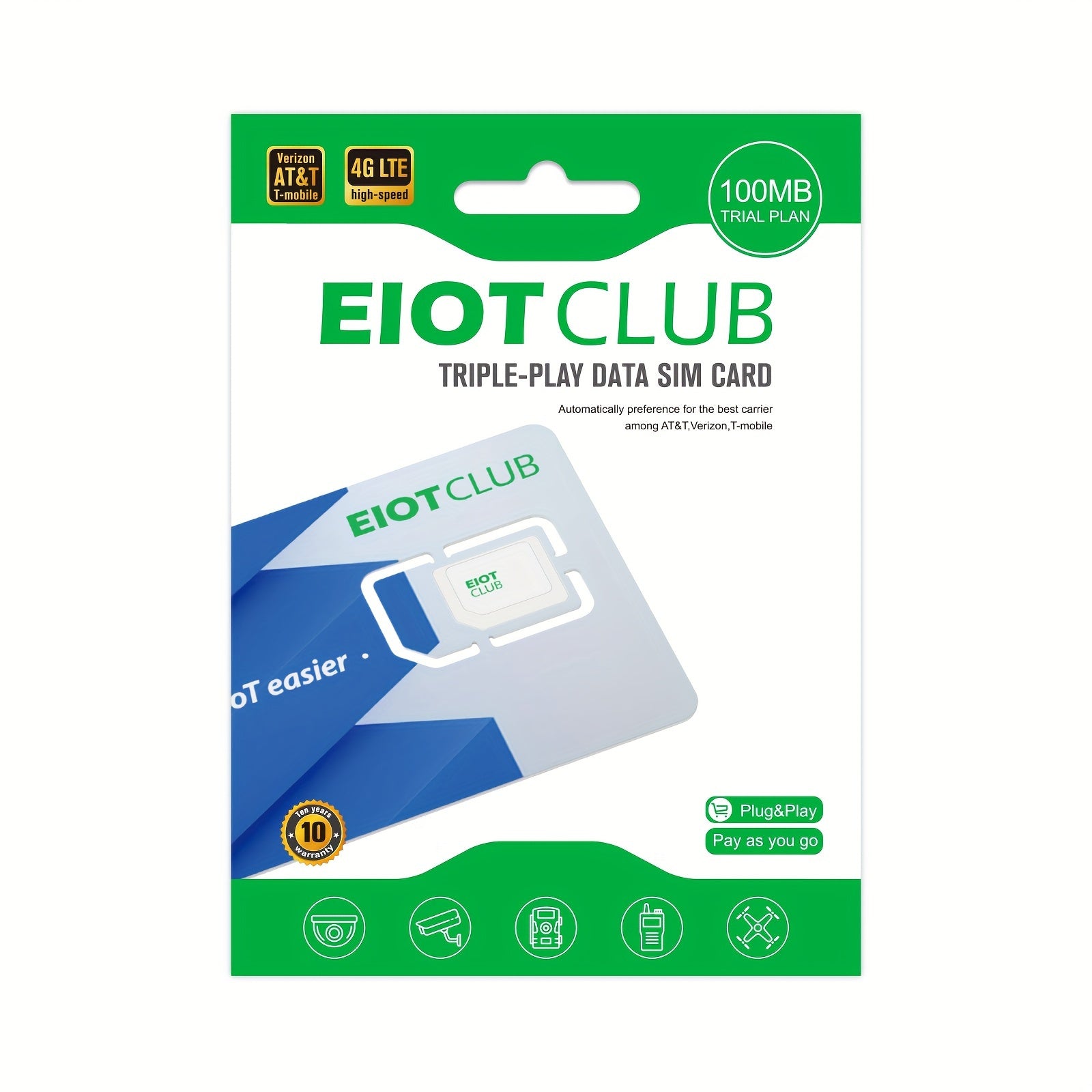 TEMU : 4g Lte Sim Supporting At&t, , And In The Usa. Data-only For Security, Hunting, Trail Cameras, Wifi Routers, And Unlocked Iot Devices. No