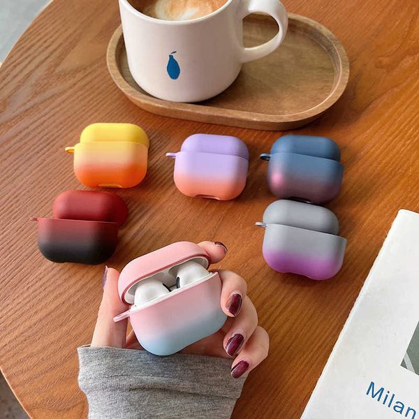 Earphone Accessories Gradient colors For Lenovo thankplus LP40 Case Hard Shell Wireless Bluetooth Earphone Accessories For Lenovo LP40 Cover