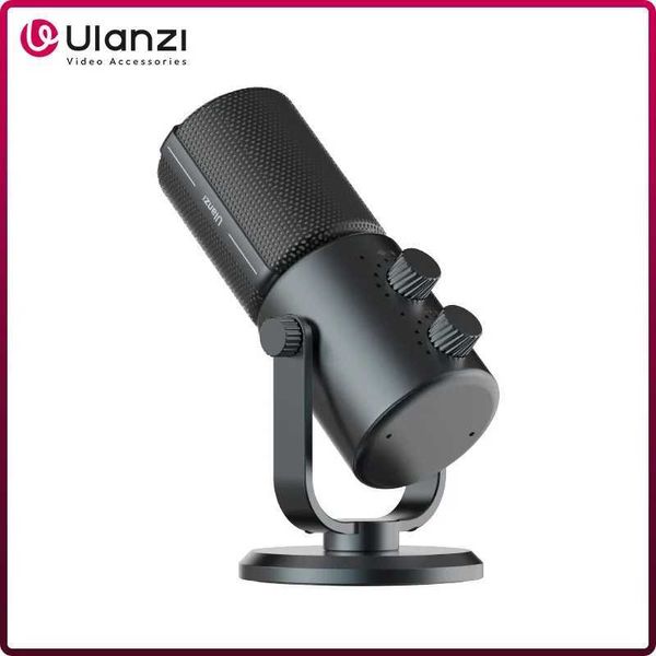 Microphones Ulanzi DCM-05 condenser microphone game recording streaming podcast gain control microphone real-time headphone output vibration