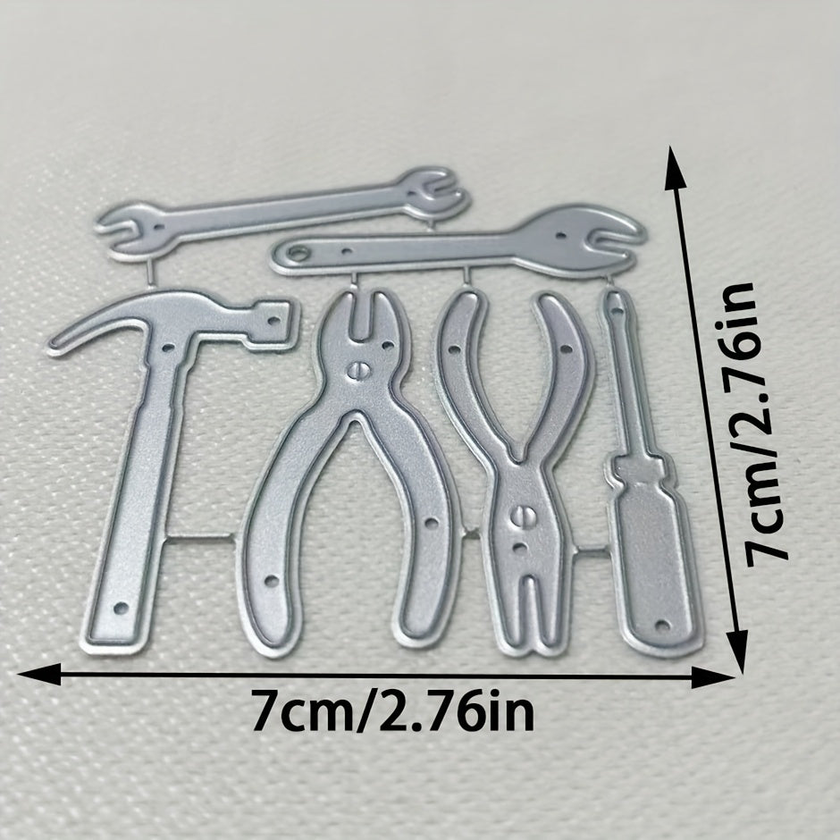 TEMU 1pc Repair Tools Metal Die Cut, Diy Scrapbooking Embossing Stencil, Handmade Greeting Card Making Metal Cutting Dies, Gift Card Making Tools