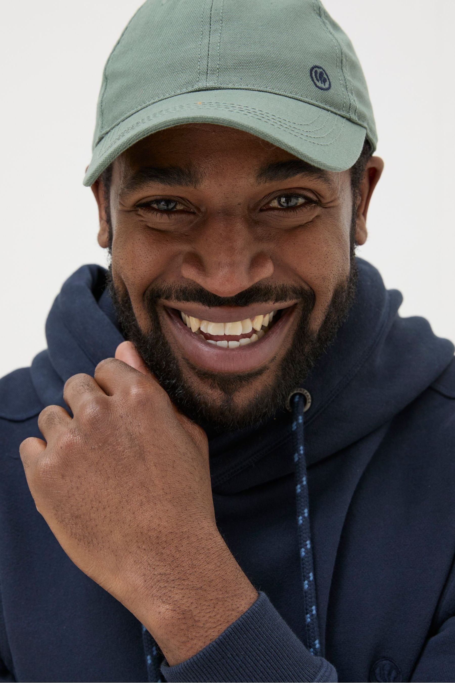 Fat Face - Green 100% Cotton Canvas Baseball Cap