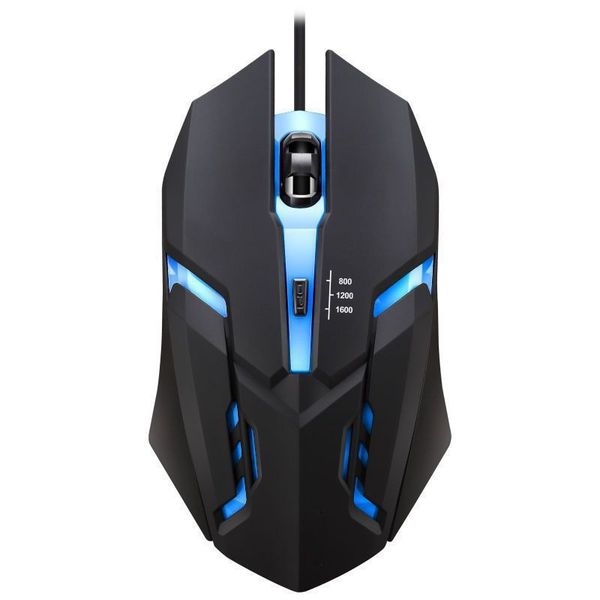 Mouse de jogos com fio de alto desempenho com luzes LED - perfeitas para esports e trabalho diário