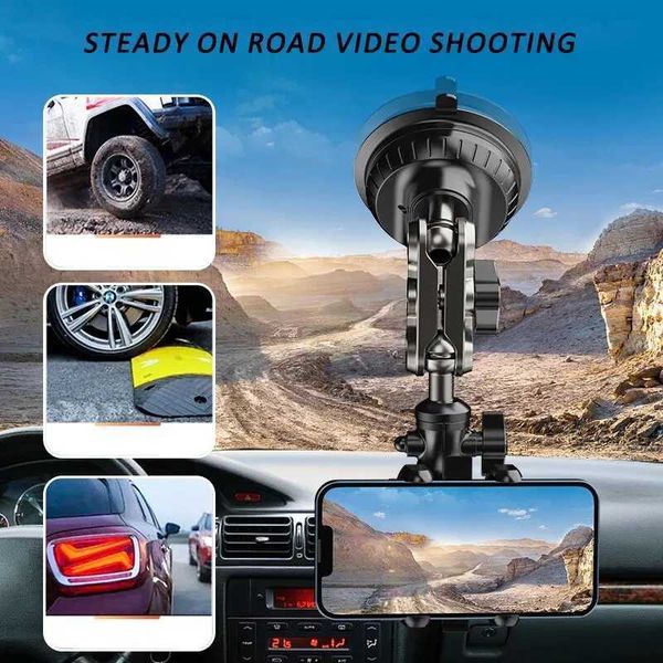Cell Phone Mounts Holders Car Stand Video Recorder Universal Magic Arm Suction Cup Window Glass Vlog Shooting H241015 OIK2