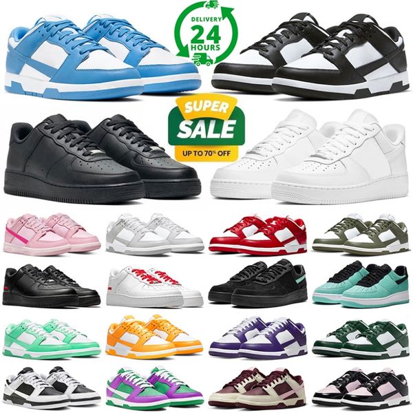 men women one panda running shoes classic 1 designer sneakers triple pink white black unc grey fog university red womens mens trainers outdo