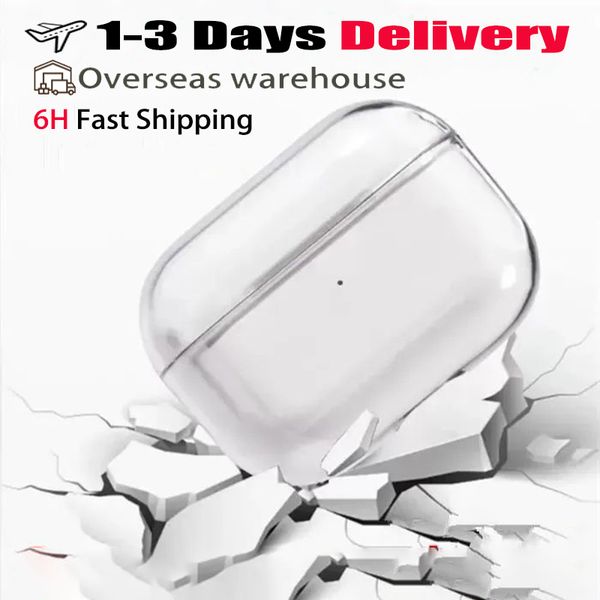 For Airpods Pro 2 Air Pods 3 4 Earphones Airpod Bluetooth Headphone Accessories Solid Silicone Cute Protective Wireless Charging Box TPU Cas