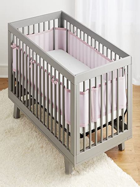 Bed Rails Bumper for Baby&#039;s Bed solid color Infant Bedding Sets born Cot Breathable Playpen Warm Bumpers protector 0-6m 230216