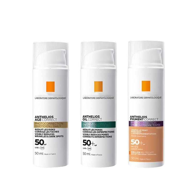 100% Original Anthelios Daily Gel Cream Anthelios Pigment Correct 50ml Face Cream Moisturizing Long lasting Skin Care