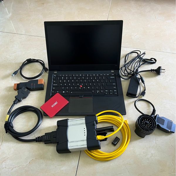 2024-12V For BMW ICOM NEXT WiFi 3 in 1 Diagnostic & Programming Tool for BMW With T470 PC OBD2 Scanner