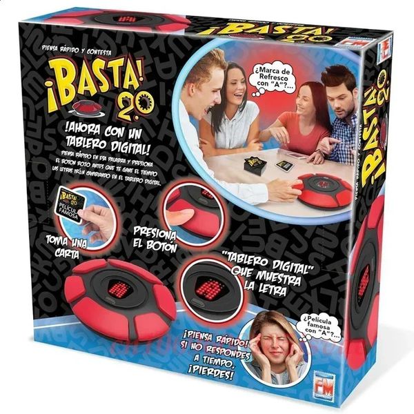 Basta20Crazy Alphabet Board Games Fun Game English Words Fastpaced Childrens Toys Spanish TAPPLE Crazy 250116