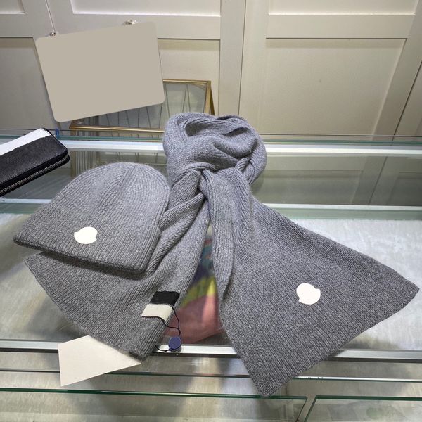 Hats & Scarves Sets designer mens womens winter Knitting beanie scarf twist Beanies Warm Soft Wholesale