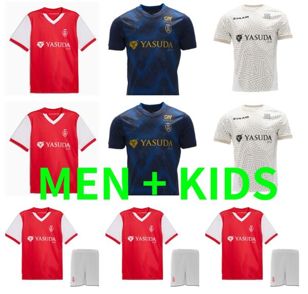 2024 2025 Stade De Reims Soccer Jerseys 24 25 home Balogun Flips Ito Football Shirts Sierhuis ABDELHAMID ZENELI VAN BERGEN CUSTE Maolida MAT