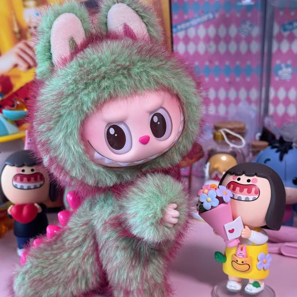 Best Quality 1 1 Quality Kiwi Little Queen Series Labubu V3 Doll Bubble Third Generation Blind Box Vinyl Plush Pendant