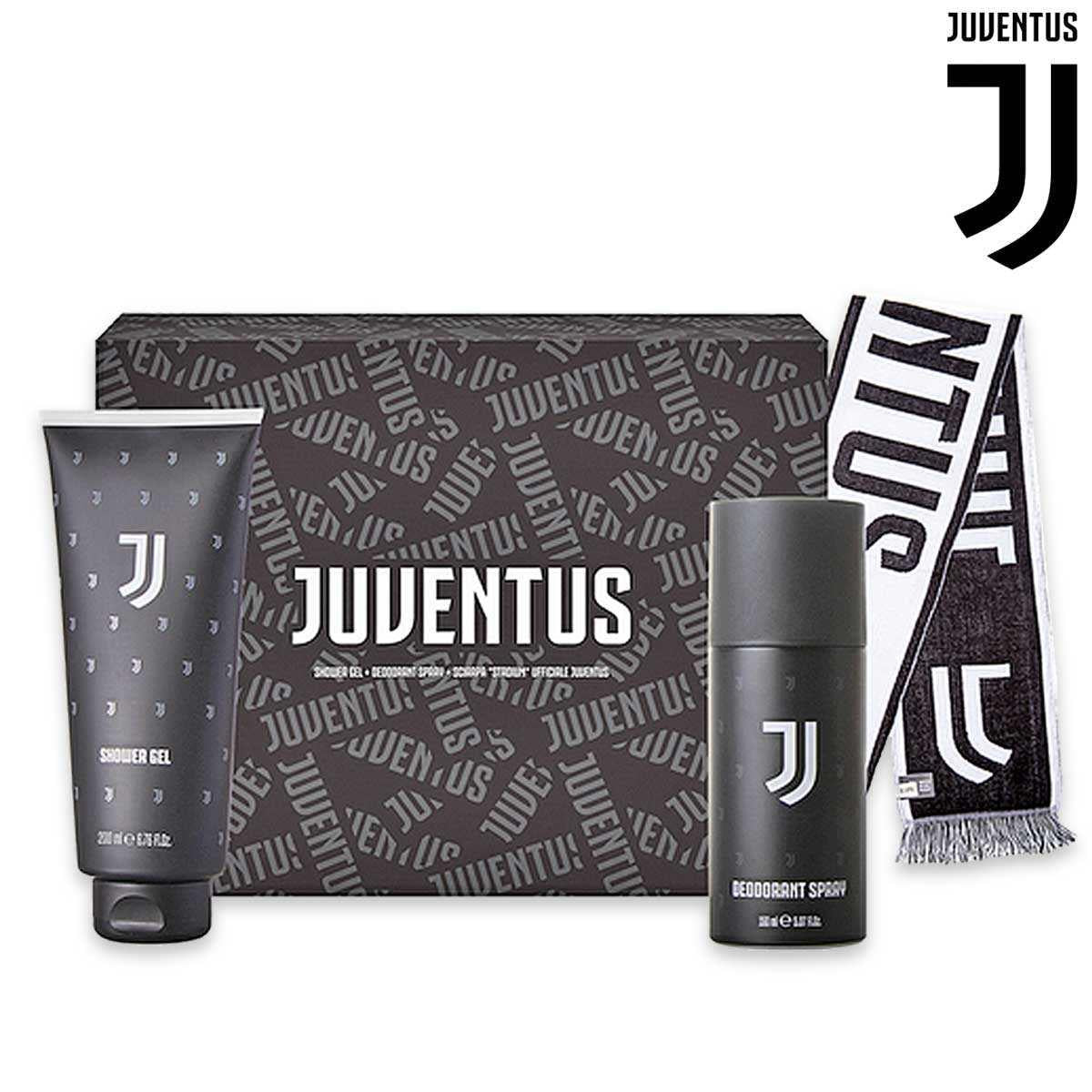 Juventus set cadou (eșarfă + deodorant 150ml + gel de duș 200ml tb)