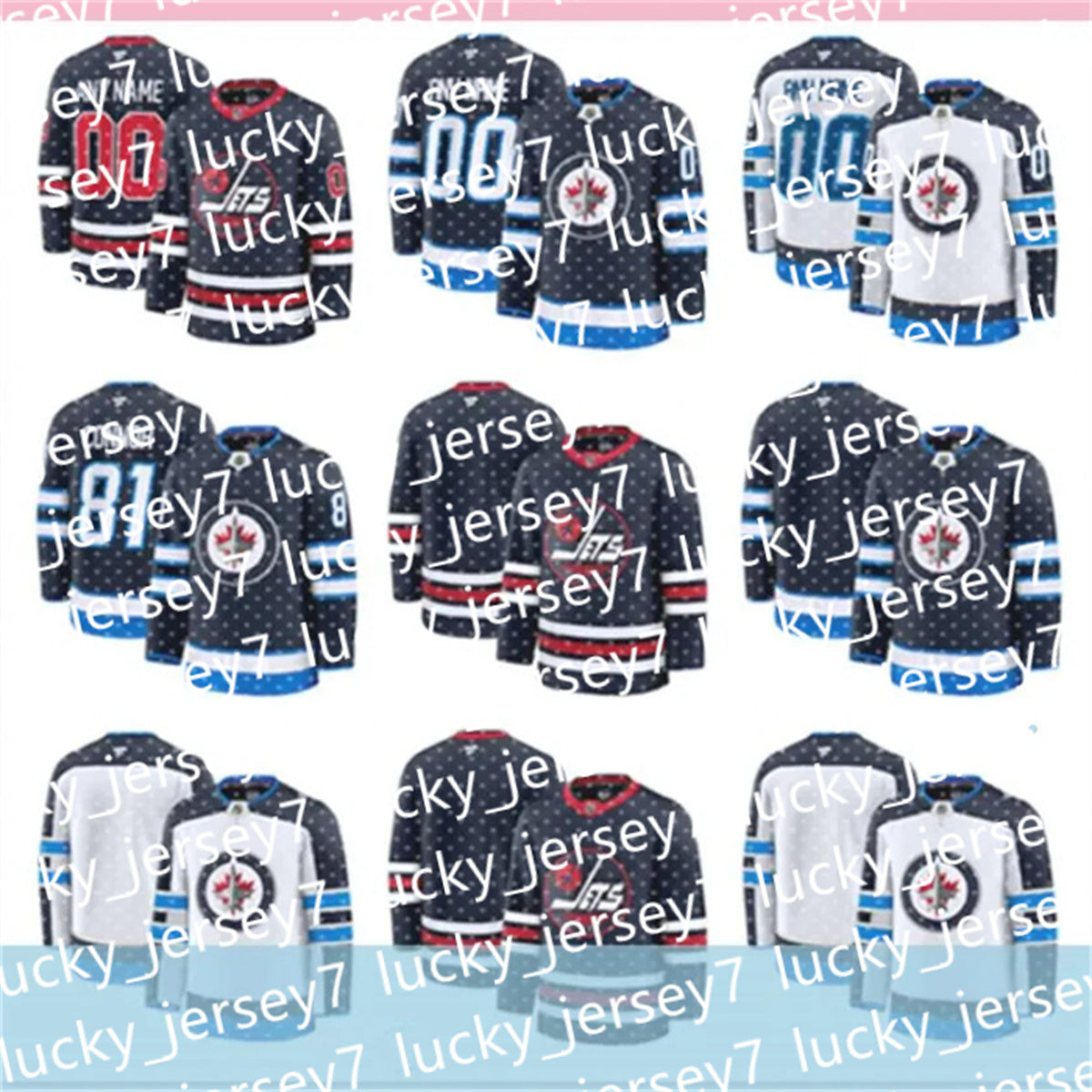 custom men Jets Hockey Jersey men Kyle Connors Mark Scheifele Josh Morrissey Nikolaj Ehlers Neal Pionk Gabriel Vilardi Cole Perfetti Mason Appleton