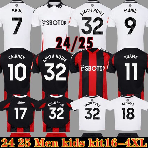 24 25 ADAMA Soccer Jerseys CAIRNEY ANDREAS ROBINSON TETE MUNIZ DIOP 2024 2025 CASTAGNE RAUL REAM Player Version Football Shirts Men Uniforms
