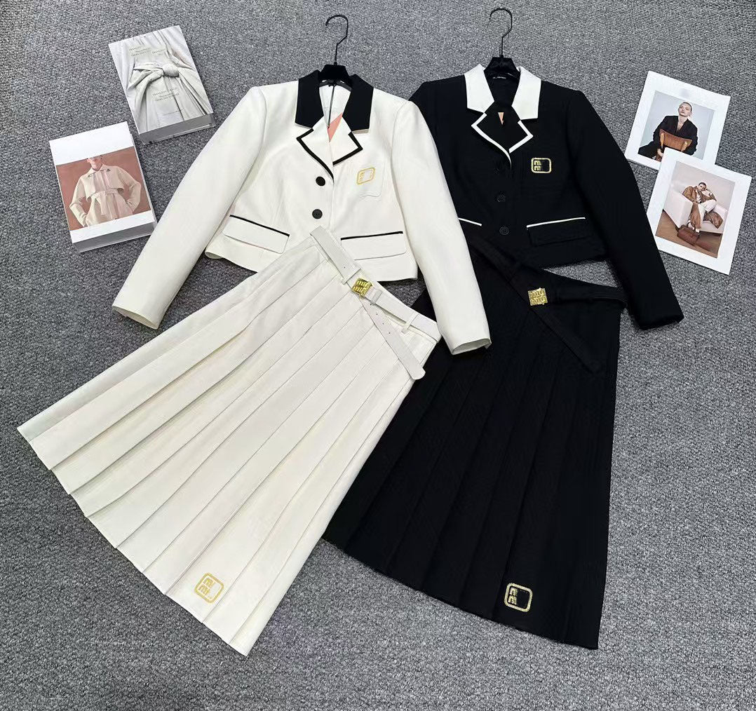 Woman Dresses Tracksuits Designer Womens Sets Jacket Short Skirts Two Pieces Dress Outfit Shorts Suit Dress Shirts Top Suits S-L