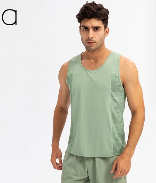 A168 Designer Tank Shirts Yoga Short Sleeve High Street Loose Quick Drying Casual Shirt Outdoor Running Tops for Men