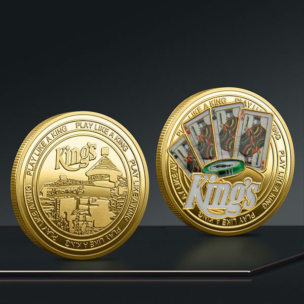 Foreign trade three-dimensional relief baking paint metal craft collection commemorative coin, shipping chip commemorative medal