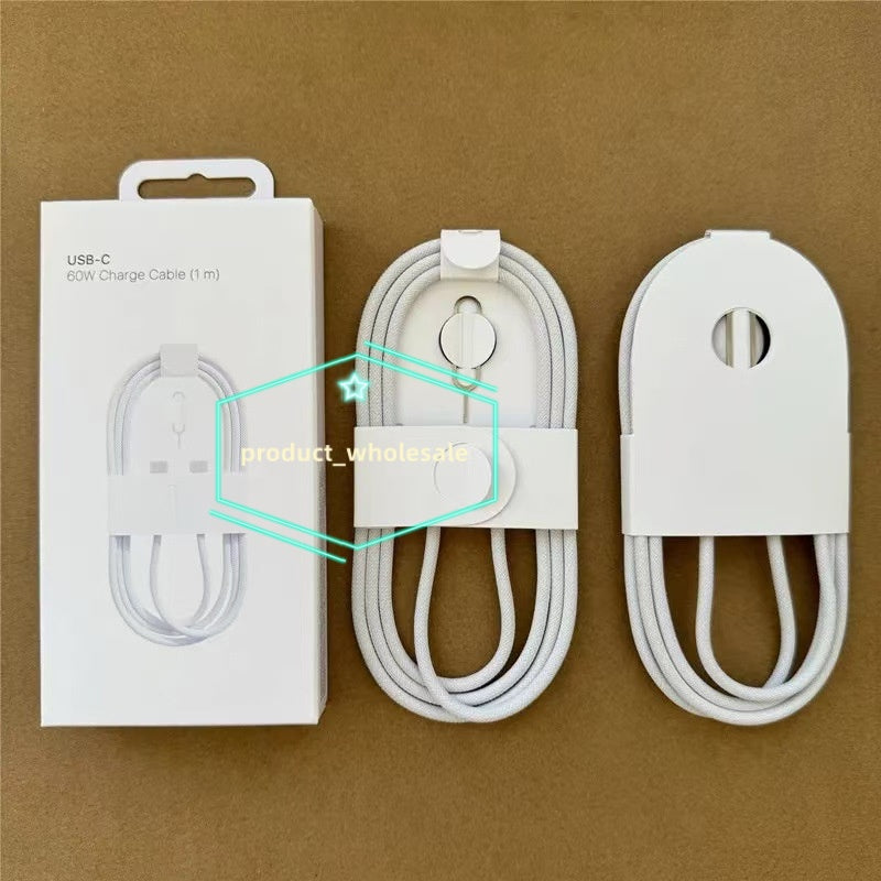 60W PD Cables for iPhone 17 Air 16 PRO MAX 15 Fast Charging 1m 3FT USB C to Type C Braided Cable Apple Cords Quick iPhone Charger Cord iPhone Cable