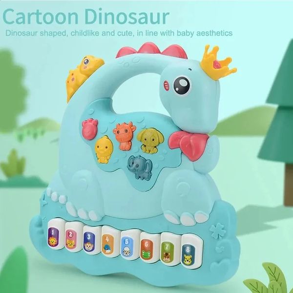 Baby Toys de 6 a 12 meses Música de piano de dinossauros iluminam brinquedos para meninos brinquedos infantis brinquedos piano brinquedos de