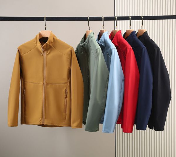 2025--Men Women Zipper Outdoor Jacket Jackets Waterproof Sports Fashion Autumn Cardigan Long Sleeve Casual Stand Up Collar For Men 4XL