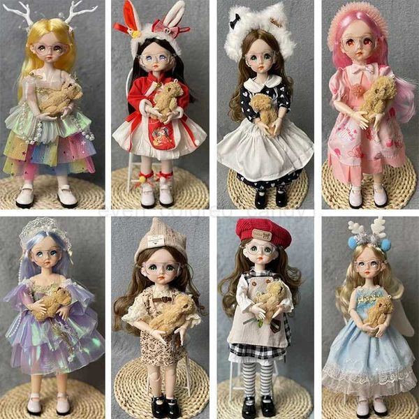 Fashion Cute 30cm Princess Doll 1-6 BJD Dolls Full Set or Replacement Clothes Accessories Girl Toy Gift Dolls for GirlsCL240712
