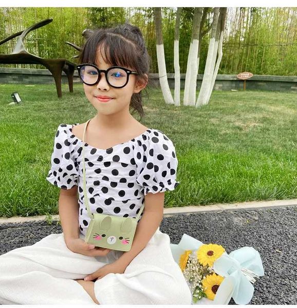 Childrens Accessories Small Shoulder Bag Cute Rabbit Girls Small Crossbody Bags Cartoons Mini Coin Purse HandbagsXJ240823