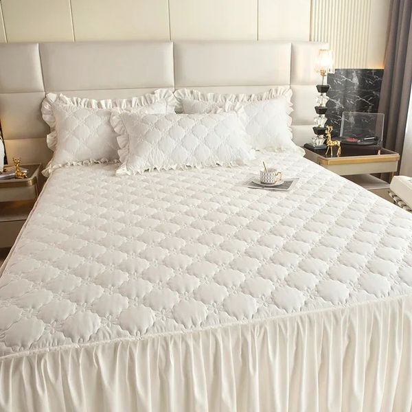 Thick leather solid color bed cover bedding mattress protector skin friendly no pillowcase 240913