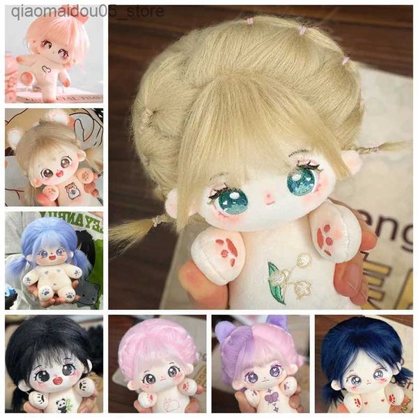 Plush Dolls Kawaii Plush Cotton Doll Idol Stuffed Super Star Figure Dolls Cute Fat Body Cherry Blossoms Girl Doll Can Change Clothes Gift Q2