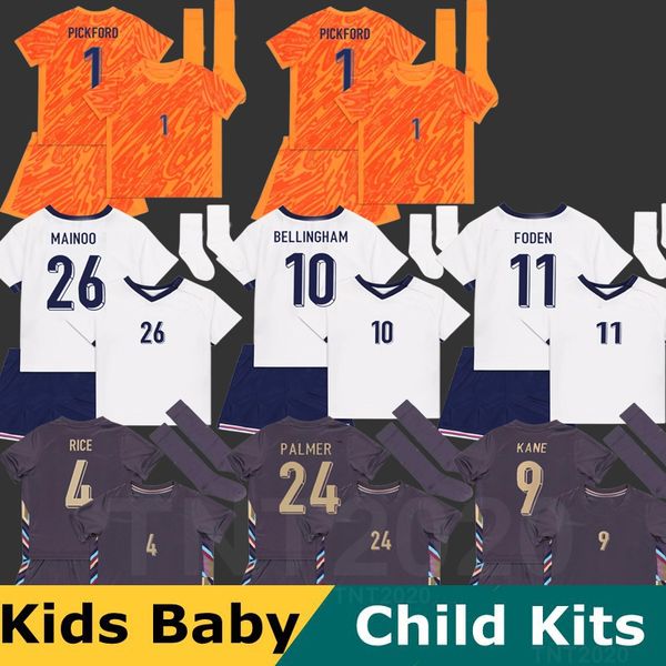 Baby Kits 2024 TOONE Soccer Jerseys EnGLANDs BELGHAM KELLY Football Shirt MEAD KANE STERG RASHFORD SANCHO GREALISH Men Kids Kit uniform