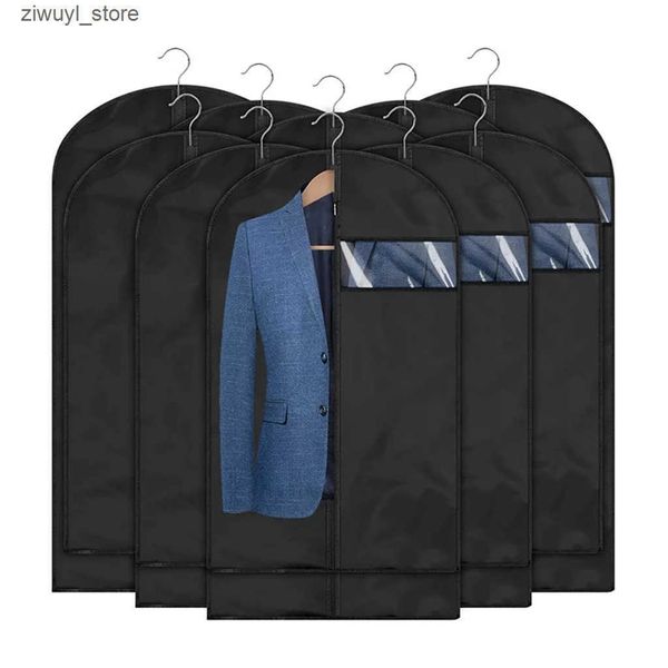 Dust Cover Clothing dust cover waterproof clothing cover outerwear jacket clothing protector storage bag clothing bag wardrobe organizer L24