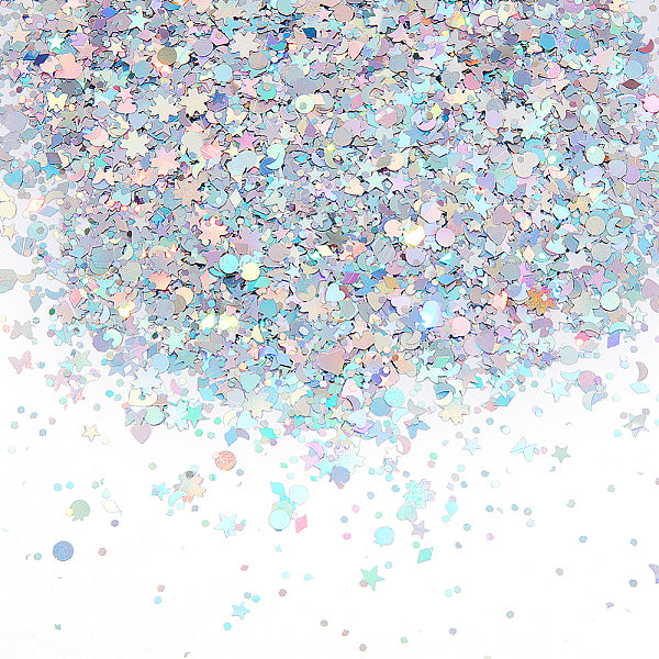 Laser-glänzender Nagelkunst-Glitter