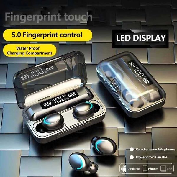 F9 TWS Wireless Earphones 6D Sound Noise Elimination HIFI Earphones 5.3 Mini Earphones Pro Touch Control with Microphone Y241031