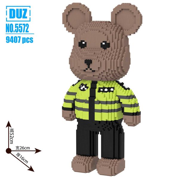 Blocks 52CM Bear Building Block 3D Assembly Decoration Stress Relief Puzzle Parent Childrens Toy Childrens Day Gift Y250112LZQ0